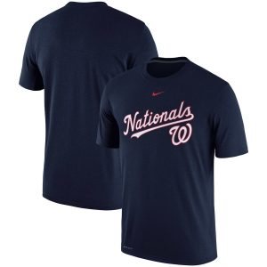 HighQuality Washington Nationals Nike Batting Practice Logo Legend Performance T Shirt Navy