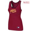 HighQuality Women's Nike Oakland Athletics Tri Blend Racerback Stretch Tank Top Red