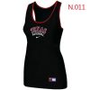 HighQuality Women's Nike Texas Rangers Tri Blend Racerback Stretch Tank Top Black