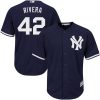 HighQuality Yankees #42 Mariano Rivera Navy blue Cool Base Stitched Youth MLB Jersey Limited stock Order now to show your love for your team