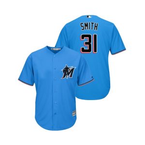 HighQuality marlins #31 Caleb Smith Blue Alternate 2019 Cool Base Stitched MLB Jersey