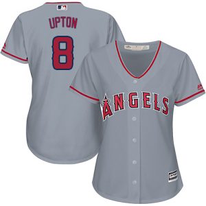 Impressive Angels #8 Justin Upton Grey Road Women's Stitched MLB Jersey Collectors this is a must have Add it to your collection by ordering