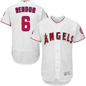 Impressive Angels of Anaheim #6 Anthony Rendon White Flexbase Authentic Collection Stitched MLB Jersey
