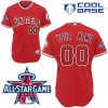 Impressive Angels of Anaheim Personalized Authentic Red w/2010 All Star Patch MLB Jersey (S 3XL)