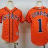 Impressive Astros #1 Carlos Correa Orange Cool Base Stitched Youth MLB Jersey Retailers boost your inventory Order now to meet customer demand