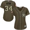 Impressive Astros #34 Nolan Ryan Green Salute to Service Women's Stitched MLB Jersey Act fast Only a few left Secure yours today