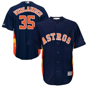 Impressive Astros #35 Justin Verlander Navy Blue Cool Base Stitched Youth MLB Jersey Limited stock Order now to show your love for your team