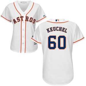 Impressive Astros #60 Dallas Keuchel White Home Women's Stitched MLB Jersey Limited stock Order now to show your love for your team