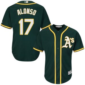 Impressive Athletics #17 Yonder Alonso Green Cool Base Stitched Youth MLB Jersey Act fast Only a few left Secure yours today