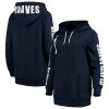 Impressive Atlanta Braves G III 4Her by Carl Banks Women's 12th Inning Pullover Hoodie Navy
