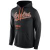 Impressive Baltimore Orioles Nike Cooperstown Performance Pullover Black MLB Hoodie