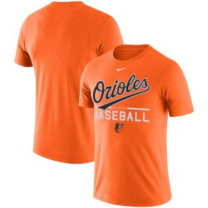 Impressive Baltimore Orioles Nike Practice Performance T Shirt Orange