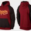 Impressive Baltimore Orioles Pullover Hoodie Burgundy Red & Black