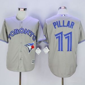 Impressive Blue Jays #11 Kevin Pillar Grey New Cool Base Stitched MLB Jersey