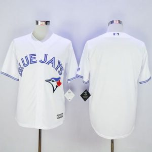 Impressive Blue Jays Blank White New Cool Base Stitched MLB Jersey