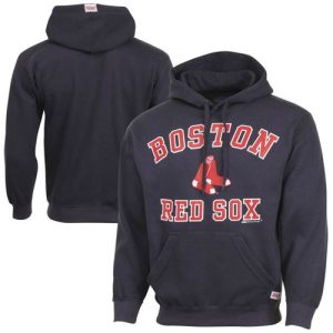 Impressive Boston Red Sox Fastball Fleece Pullover Navy Blue MLB Hoodie