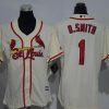 Impressive Cardinals #1 Ozzie Smith Cream Alternate Women's Stitched MLB Jersey With high demand Don't miss out Order now to wear your team colors