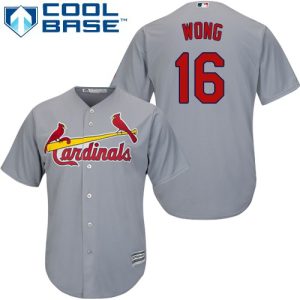 Impressive Cardinals #16 Kolten Wong Grey Cool Base Stitched Youth MLB Jersey Limited stock Order now to show your love for your team