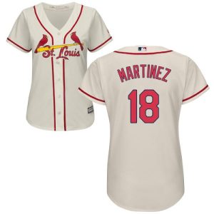 Impressive Cardinals #18 Carlos Martinez Cream Alternate Women's Stitched MLB Jersey With high demand Don't miss out Order now to wear your team colors