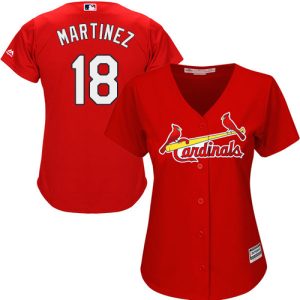 Impressive Cardinals #18 Carlos Martinez Red Alternate Women's Stitched MLB Jersey Be among the first buyers Order now to enjoy top notch quality