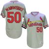 Impressive Cardinals #50 Adam Wainwright Grey Flexbase Authentic Collection Cooperstown Stitched MLB Jersey