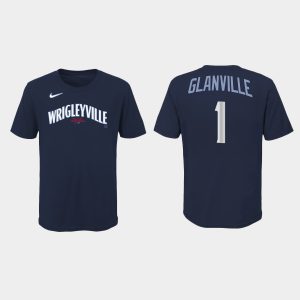 Impressive Chicago Cubs #1 Doug Glanville Youth Nike 2021 City Connect T Shirt   Navy Collectors this is a must have Add it to your collection by ordering