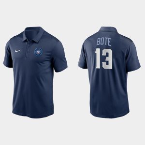 Impressive Chicago Cubs #13 David Bote Men's Nike 2021 City Connect Polo   Navy Sports fans this is your chance Order soon to be part of the action