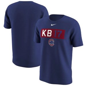 Impressive Chicago Cubs #17 Kris Bryant Nike Legend Player Nickname Name & Number T Shirt Royal Sports enthusiasts seize this opportunity Order now to feel the game excitement