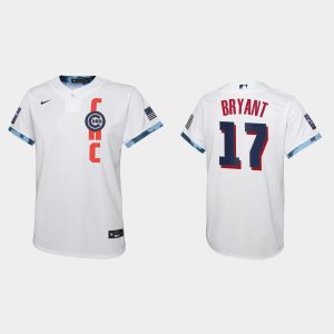 Impressive Chicago Cubs #17 Kris Bryant Youth 2021 MLB All Star Game White Jersey Act fast Only a few left Secure yours today