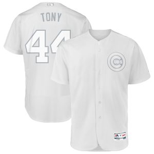 Impressive Chicago Cubs #44 Anthony Rizzo Tony Majestic 2019 Players' Weekend Flex Base Authentic Player Jersey White