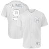Impressive Chicago Cubs #9 Javier Baez El Mago Majestic 2019 Players' Weekend Flex Base Authentic Player Jersey White