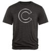 Impressive Chicago Cubs Fanatics Apparel Platinum Collection Tri Blend T Shirt Black