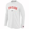 Impressive Chicago Cubs Long Sleeve MLB T Shirt White