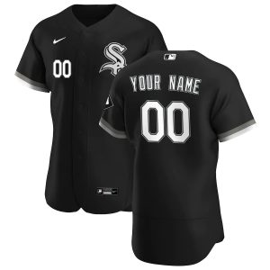 Impressive Chicago White Sox Custom Men's Nike Black Alternate 2020 Authentic Player MLB Jersey