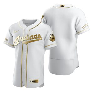 Impressive Cleveland Guardians Blank White Nike Men's Authentic Golden Edition MLB Jersey