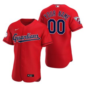 Impressive Cleveland Guardians Custom Red Men's Nike 2022 Authentic Alternate MLB Jersey