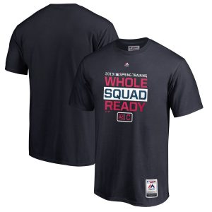 Impressive Cleveland Guardians Majestic 2019 Spring Training Authentic Collection T Shirt Navy For a short time available Grab yours quickly to own a team jersey