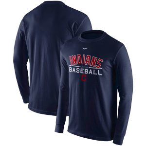 Impressive Cleveland Guardians Nike Practice Long Sleeve T Shirt Navy Hurry Exclusive offer Place your order immediately for a great jersey
