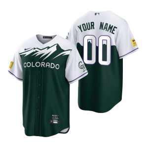 Impressive Colorado Rockies Custom Green Men's MLB Nike 2022 City Connect Game Jersey