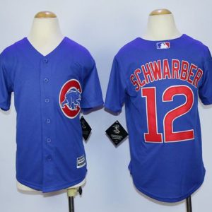 Impressive Cubs #12 Kyle Schwarber Blue Cool Base Stitched Youth MLB Jersey Retailers boost your inventory Order now to meet customer demand