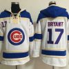 Impressive Cubs #17 Kris Bryant White Sawyer Hooded Sweatshirt MLB Hoodie