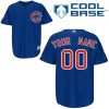 Impressive Cubs Personalized Authentic Blue MLB Jersey (S 3XL)