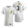 Impressive Detroit Tigers #3 Alan Trammell White Nike Men's Authentic Golden Edition MLB Jersey