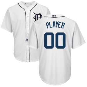 Impressive Detroit Tigers Majestic 2018 Home Cool Base Custom Jersey White