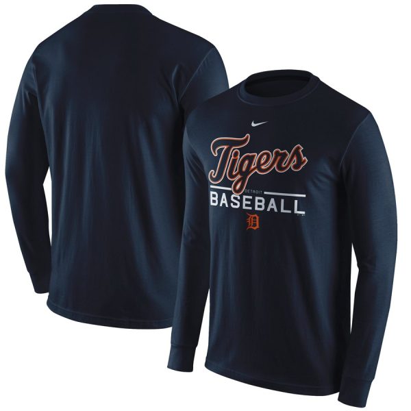 Impressive Detroit Tigers Nike Practice Long Sleeve T Shirt Navy