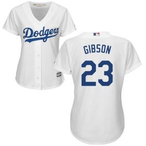 Impressive Dodgers #23 Kirk Gibson White Home Women's Stitched MLB Jersey With high demand Don't miss out Order now to wear your team colors