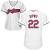 Impressive Guardians #22 Jason Kipnis White Women's Home Stitched MLB Jersey Act fast Only a few left Secure yours today