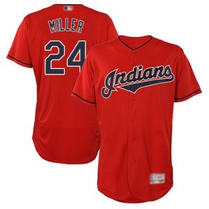 Impressive Guardians #24 Andrew Miller Red Flexbase Authentic Collection Stitched MLB Jersey