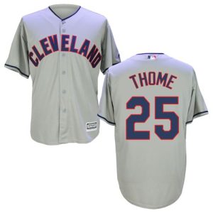 Impressive Guardians #25 Jim Thome Grey New Cool Base Stitched MLB Jersey