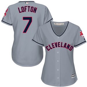 Impressive Guardians #7 Kenny Lofton Grey Road Women's Stitched MLB Jersey Act fast Only a few left Secure yours today